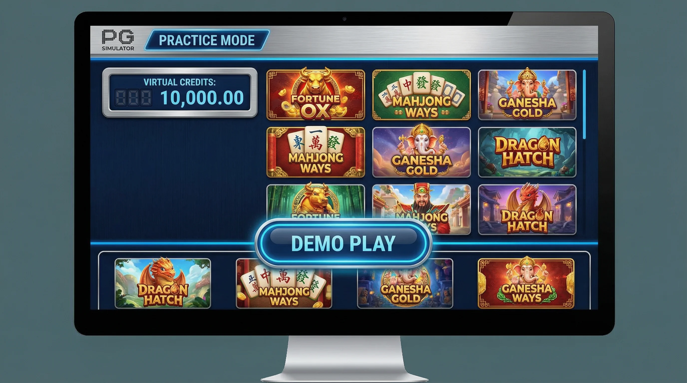 PG模拟器练习模式界面